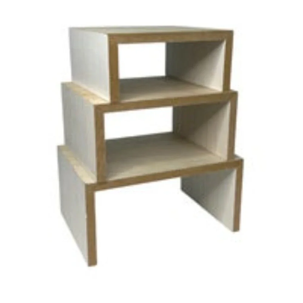 Target Set of 3 Wood Risers For Displays Decor Farmhouse